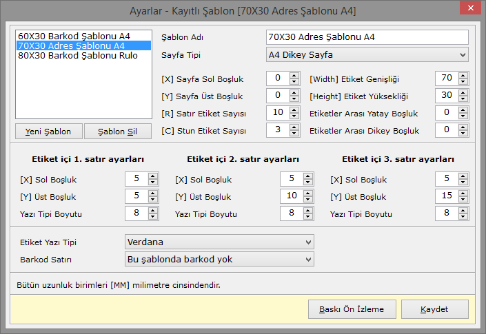 Basit Etiket Programı 2